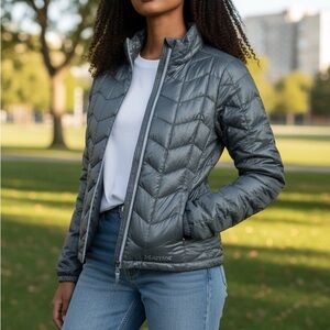 Marmot Gray Puffer Jacket